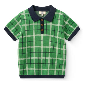 Copenhagen Colors - Organik pamuklu triko polo gömlek | Meadow Green