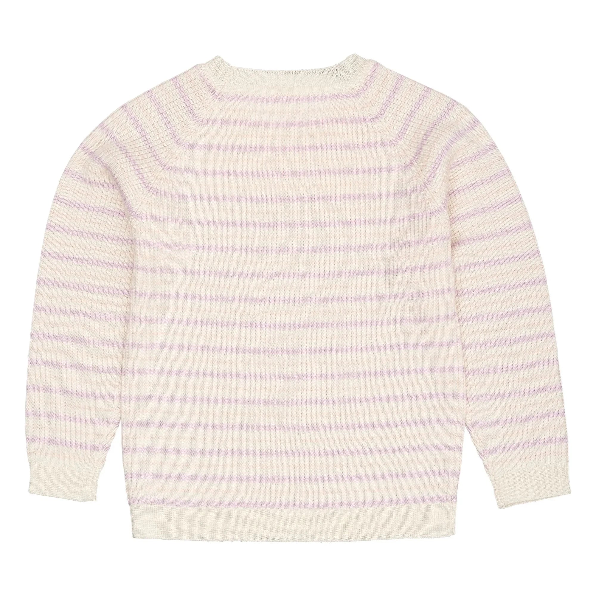 Copenhagen Colors - Çizgili Fitilli Kazak Merino Yünü | Leylak