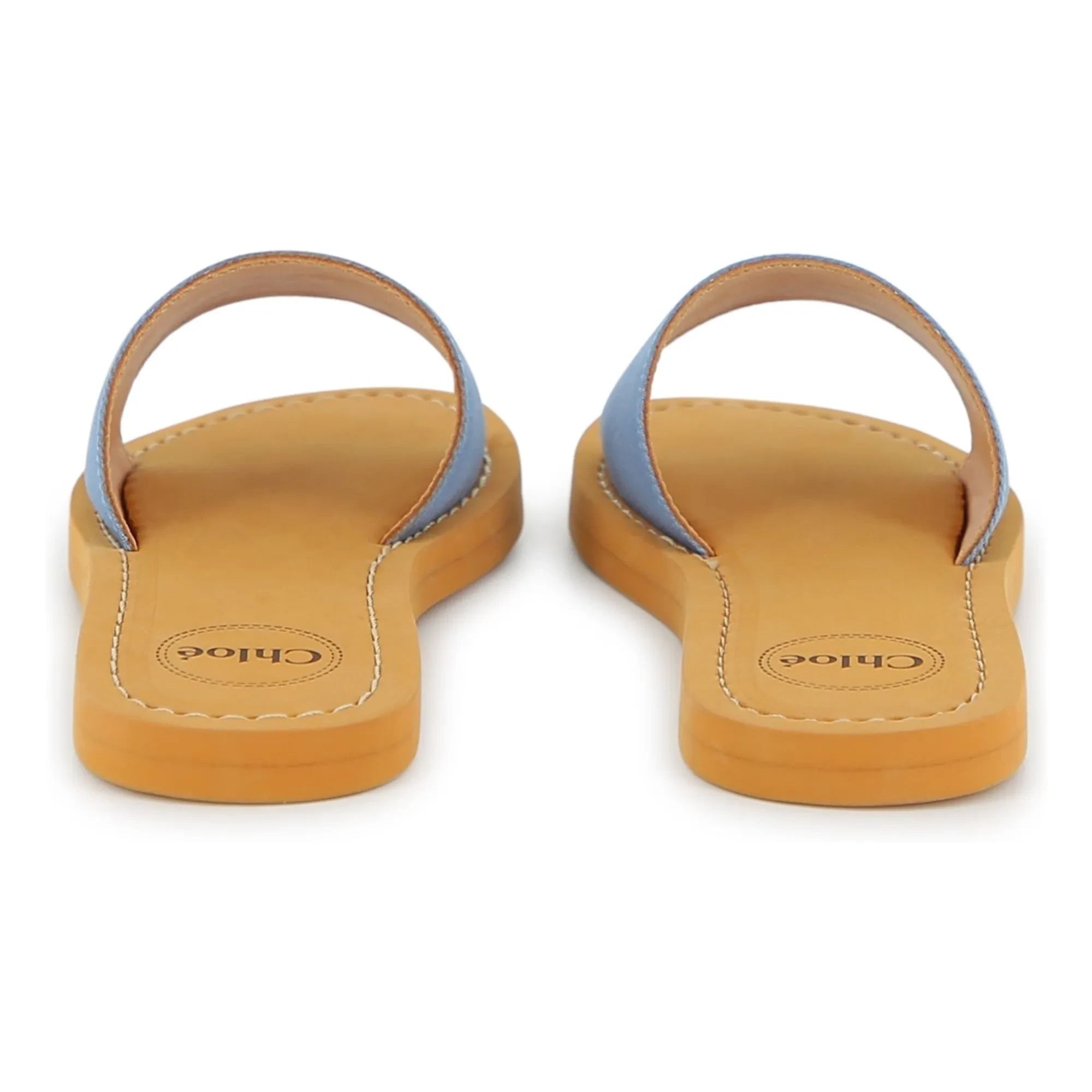Chloé - Logo sandaletler | Gri mavi