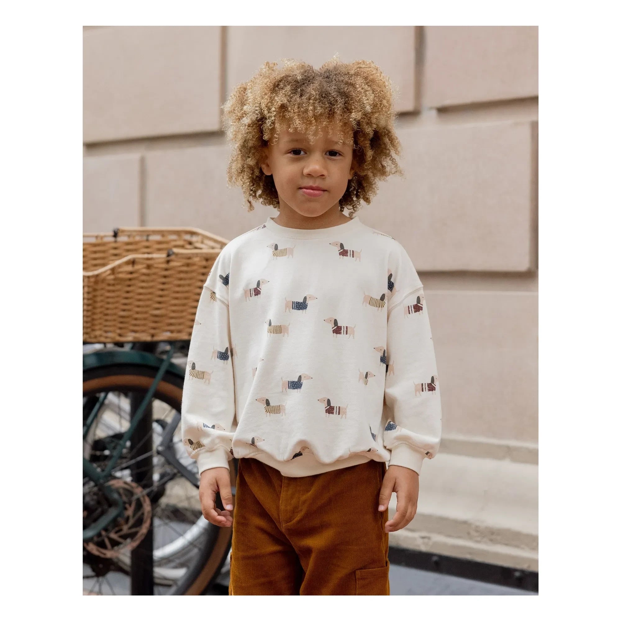Rylee + Cru - Noel Köpekleri Sweatshirt | Fildişi