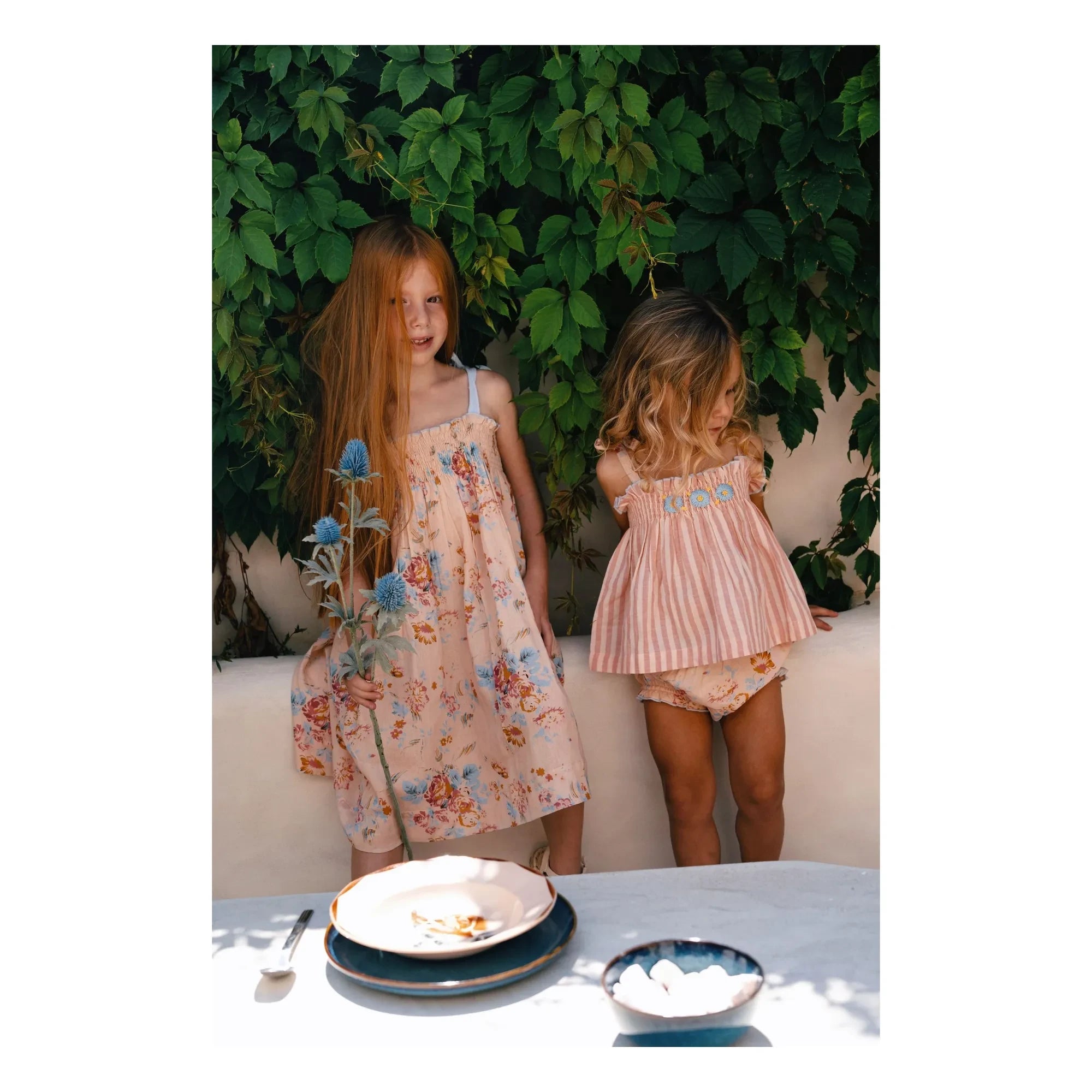 Lilinoa - Bloomer Lou Çiçek Desenli | Şeftali