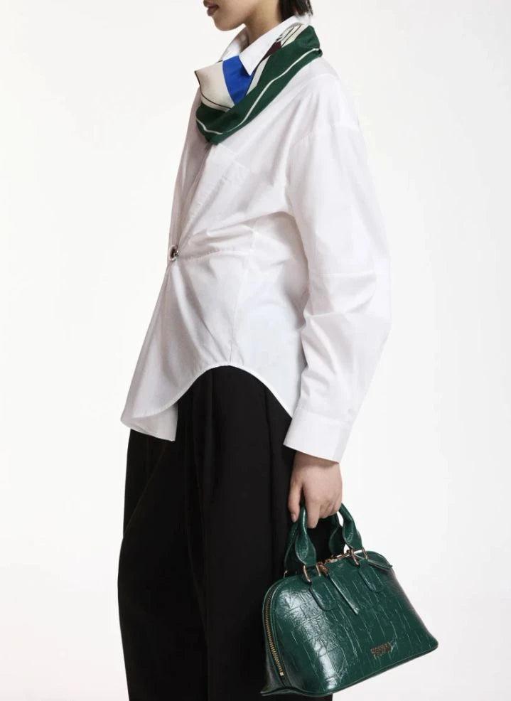 Essentiel Antwerp - Kreative Oversize Gömlek | Beyaz