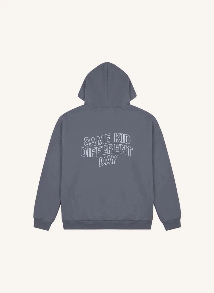 Cos I Said So - Same Kid Organik Pamuklu Kapüşonlu Sweatshirt | Gri
