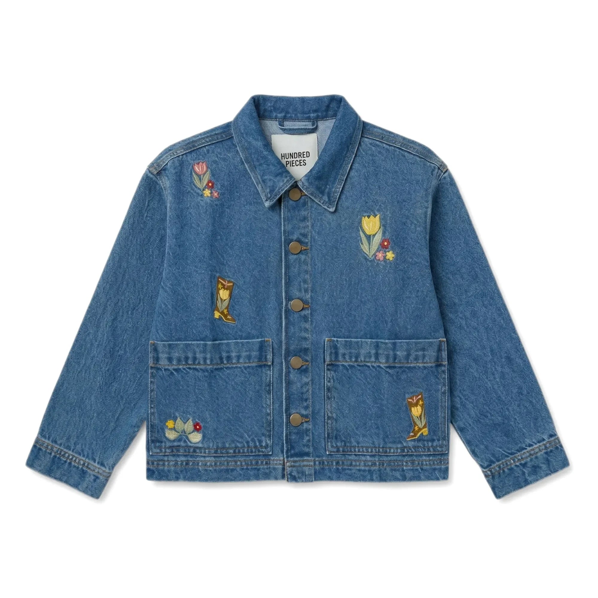 Hundred Pieces - Denim Mercury Ceket Botlar | Mavi