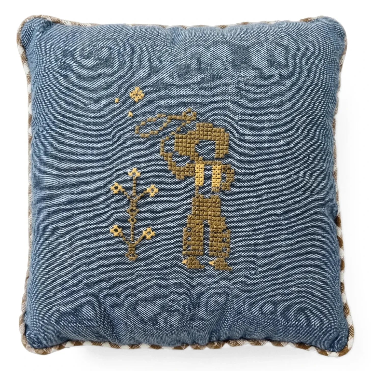 Editions Aimable - Cowboy Clovis yastık | Mavi Chambray