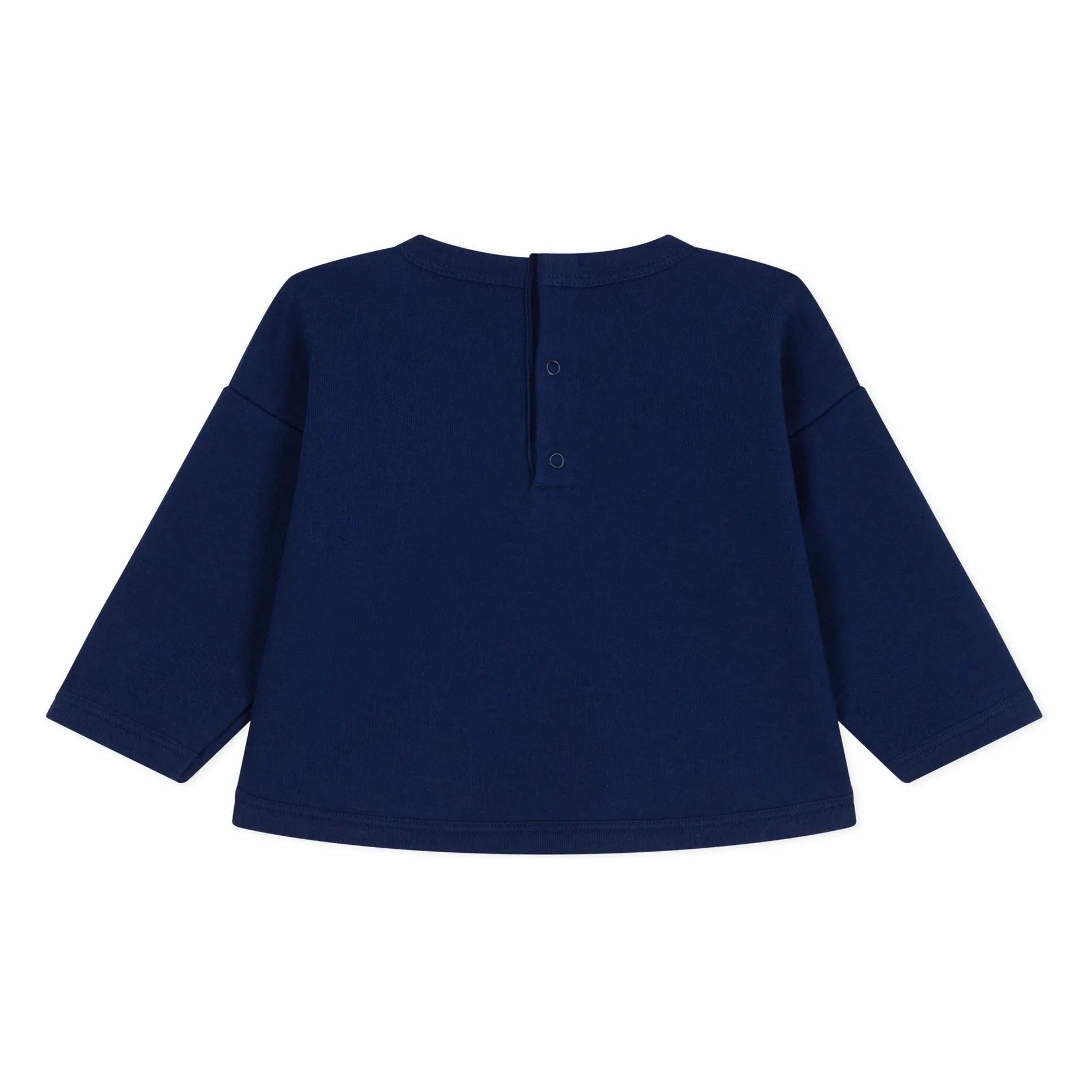 Petit Bateau - Bavarto organik pamuklu sweatshirt | Lacivert