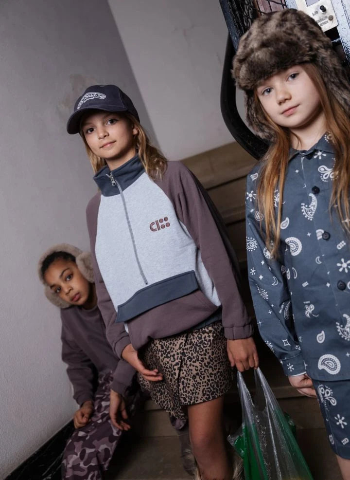 Cos I Said So - Organik Pamuk Logolu Fermuarlı Sweatshirt | Kahverengi