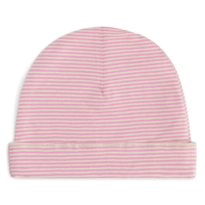 Gray Label - Organik pamuklu çizgili şapka | Pembe