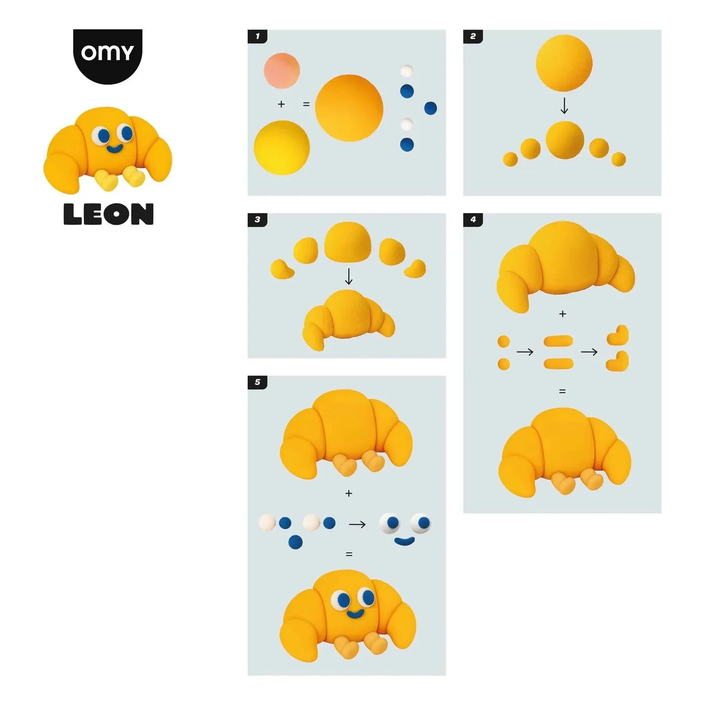 Omy - Sertleştirilebilir Modelleme Kil Seti - Leon