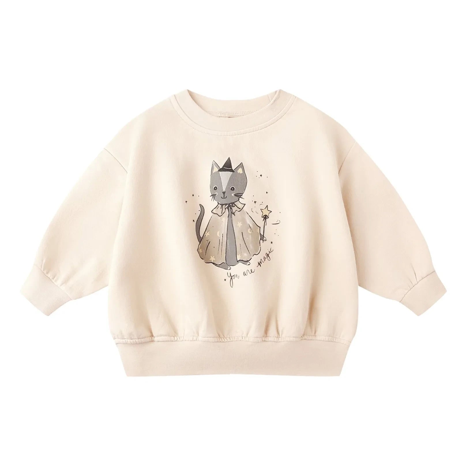 Quincy Mae - Magic Cat Sweat Organik pamuk | Perle