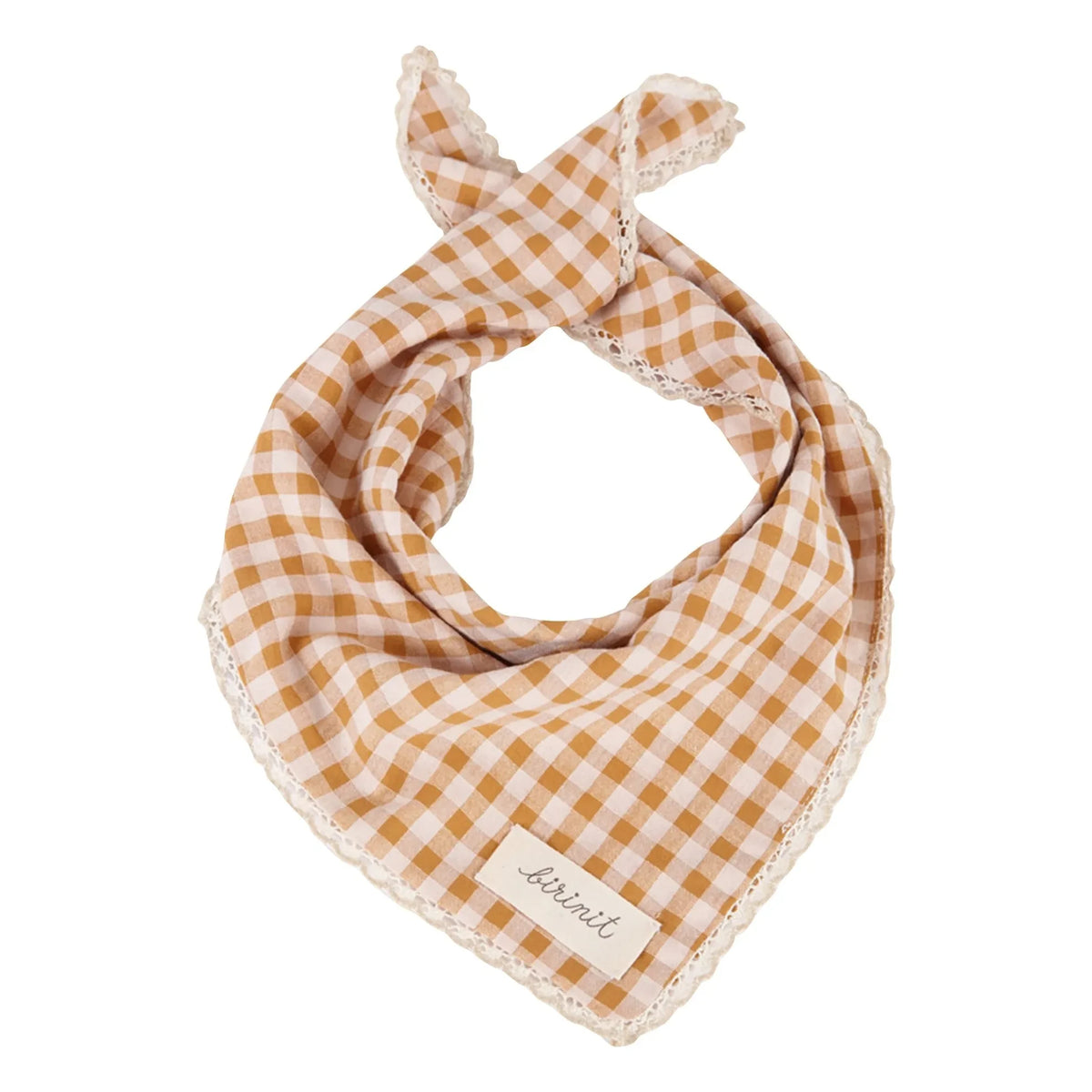 birinit - Bandana Vichy Organik Pamuk | Karamel