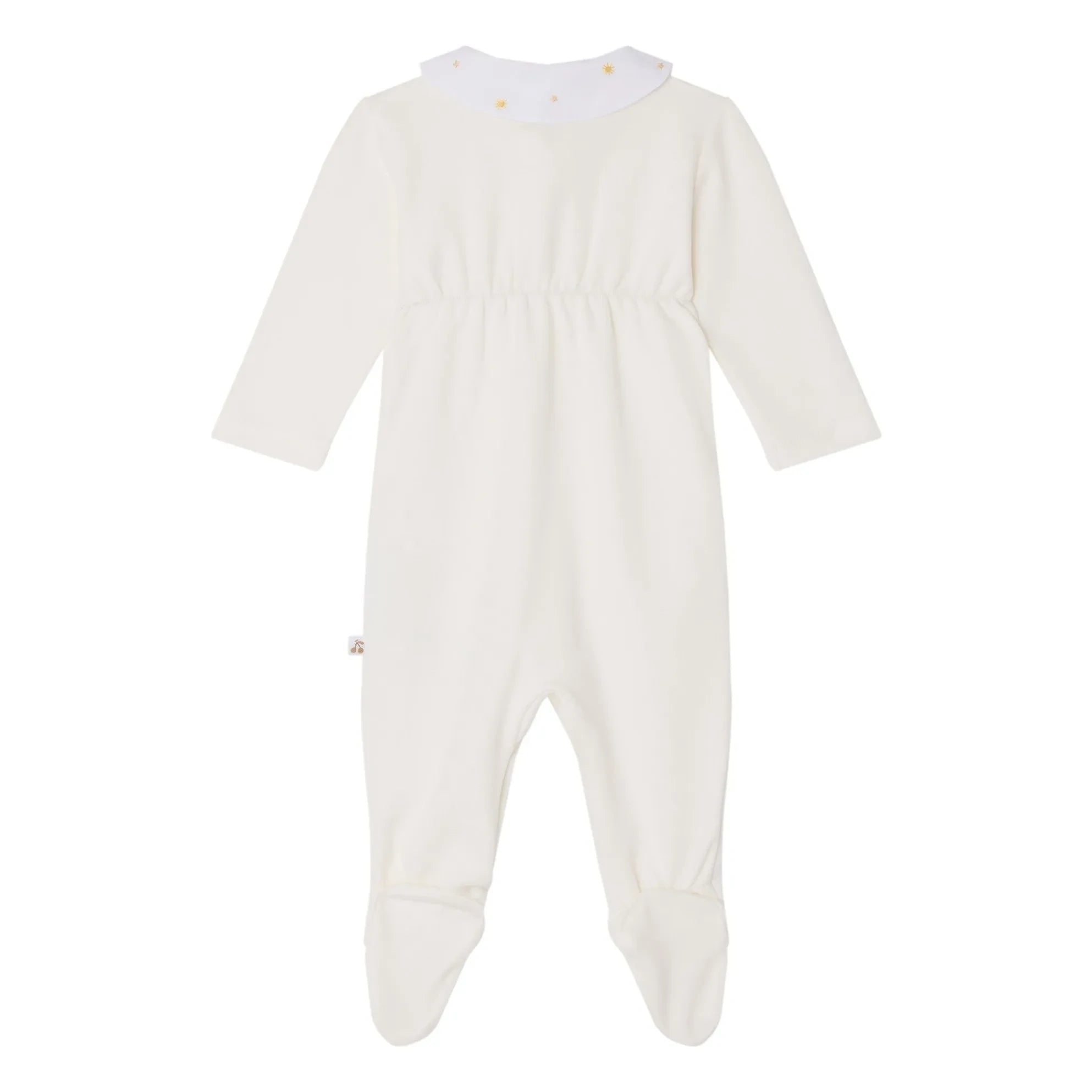 Bonpoint - Tilouan organik pamuklu pijama | Krem