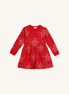 Stella McCartney Kids - Denim Star Elbise | Kırmızı