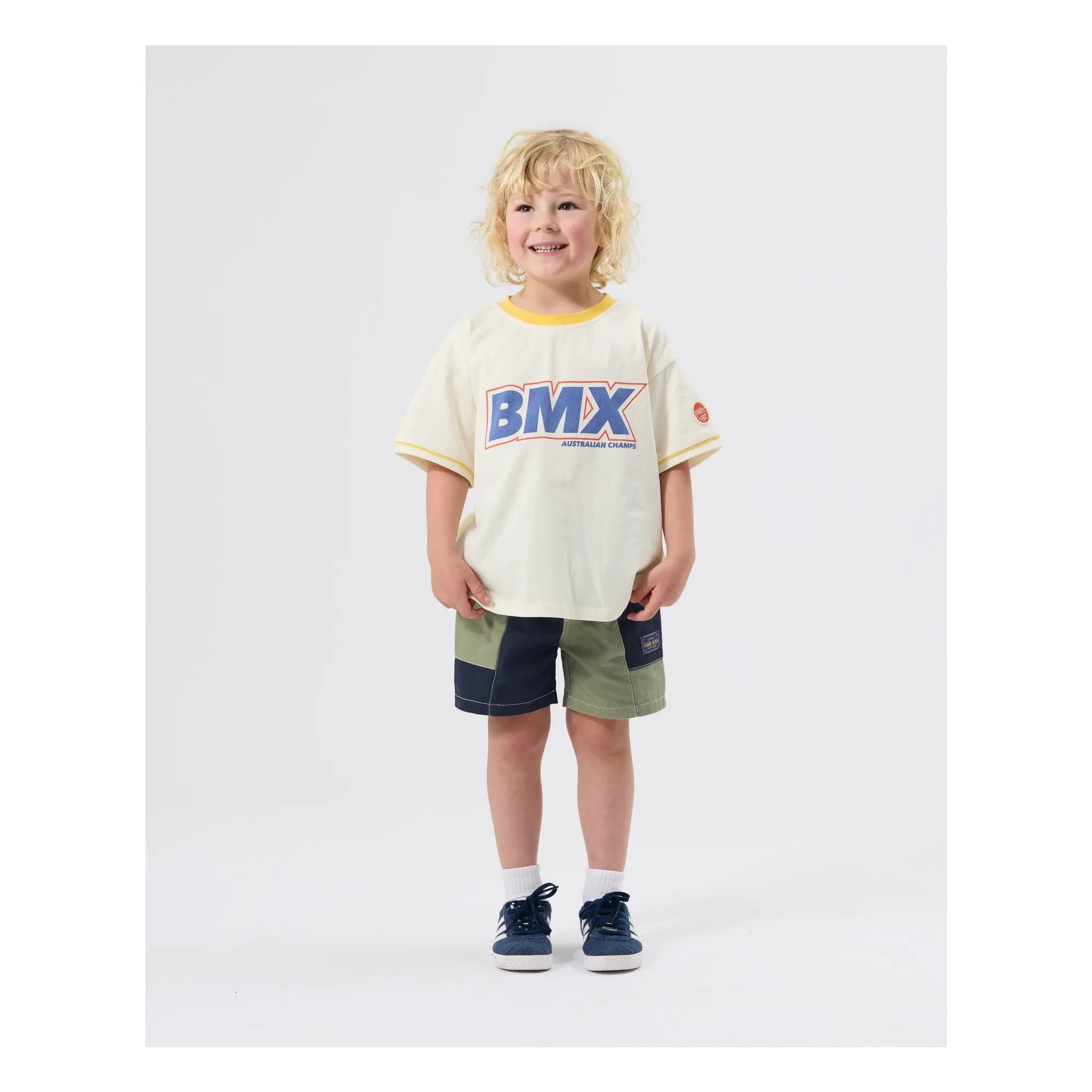 Goldie + Ace - Oversize BMX Tişört | Krem