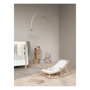 Oliver Furniture - Oak Bebek ve Yürümeye Başlayan Çocuk Sallanan Koltuk | Beyaz