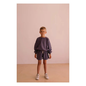We Are Kids - Tony çizgili organik pamuklu sweatshirt | Mor