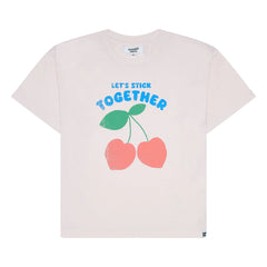 Hundred Pieces - Luna organik pamuk T-shirt | Açık Pembe