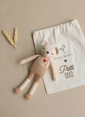 Patti Oslo - Kalp Şeklinde Peluş Ayı - Patti Oslo x Cosy Roots | Bej