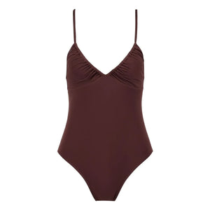 Anja Paris - Le Fabuleux Tek Parça Mayo | Koyu Kahverengi
