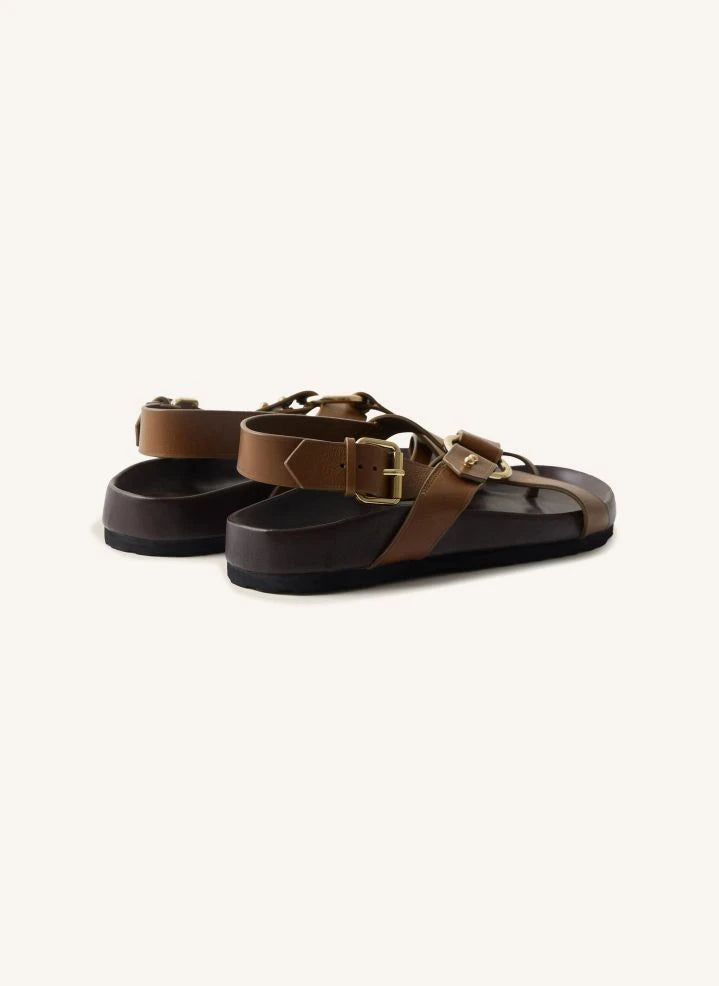 Soeur - Meksika Deri Sandalet | Bronz