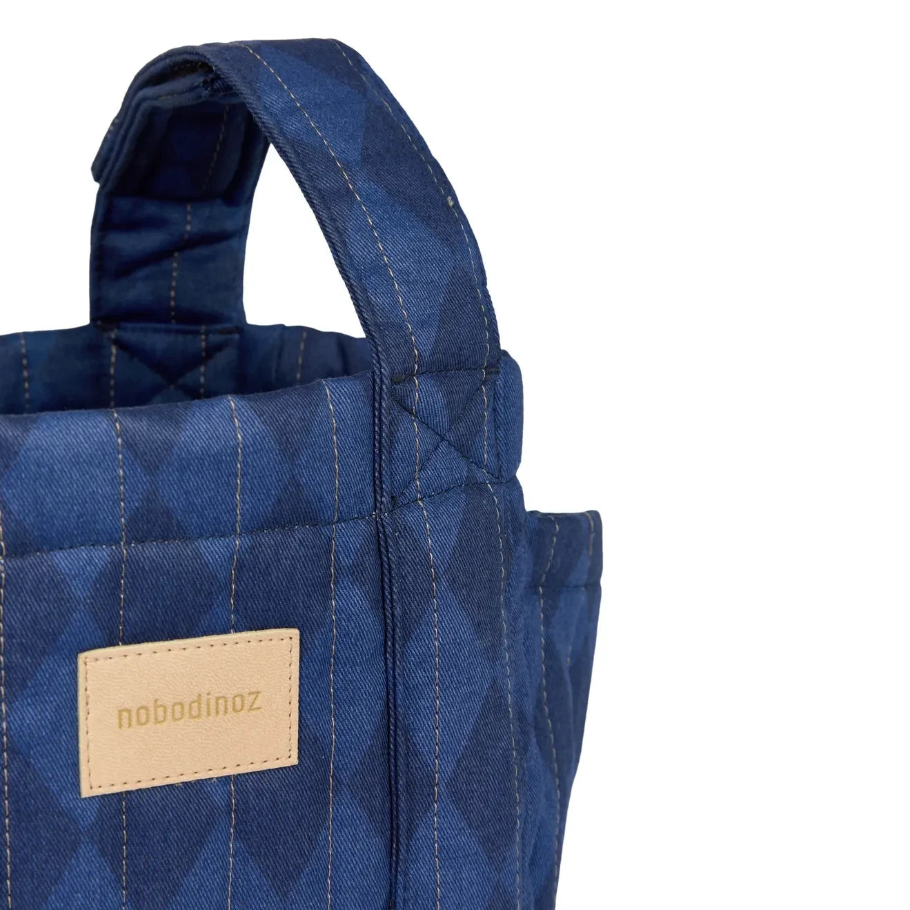 Nobodinoz - Hyde Park Diamonds Bebek Arabası Düzenleyici Çanta | Mavi