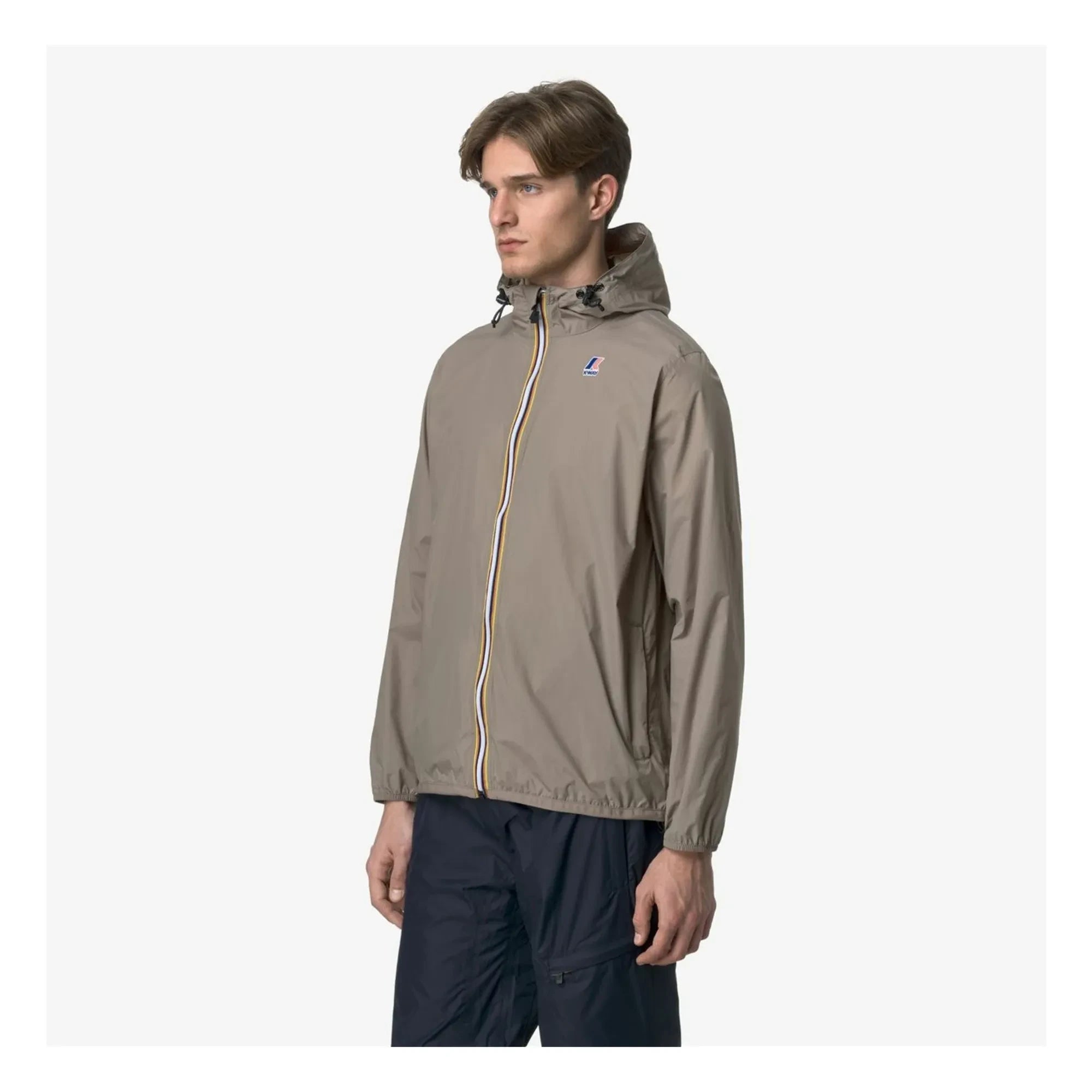 K-way - Windbreaker Le Vrai 4.0 Claude Ripstop Geri Dönüştürülmüş Lifler | Kahverengi vizon