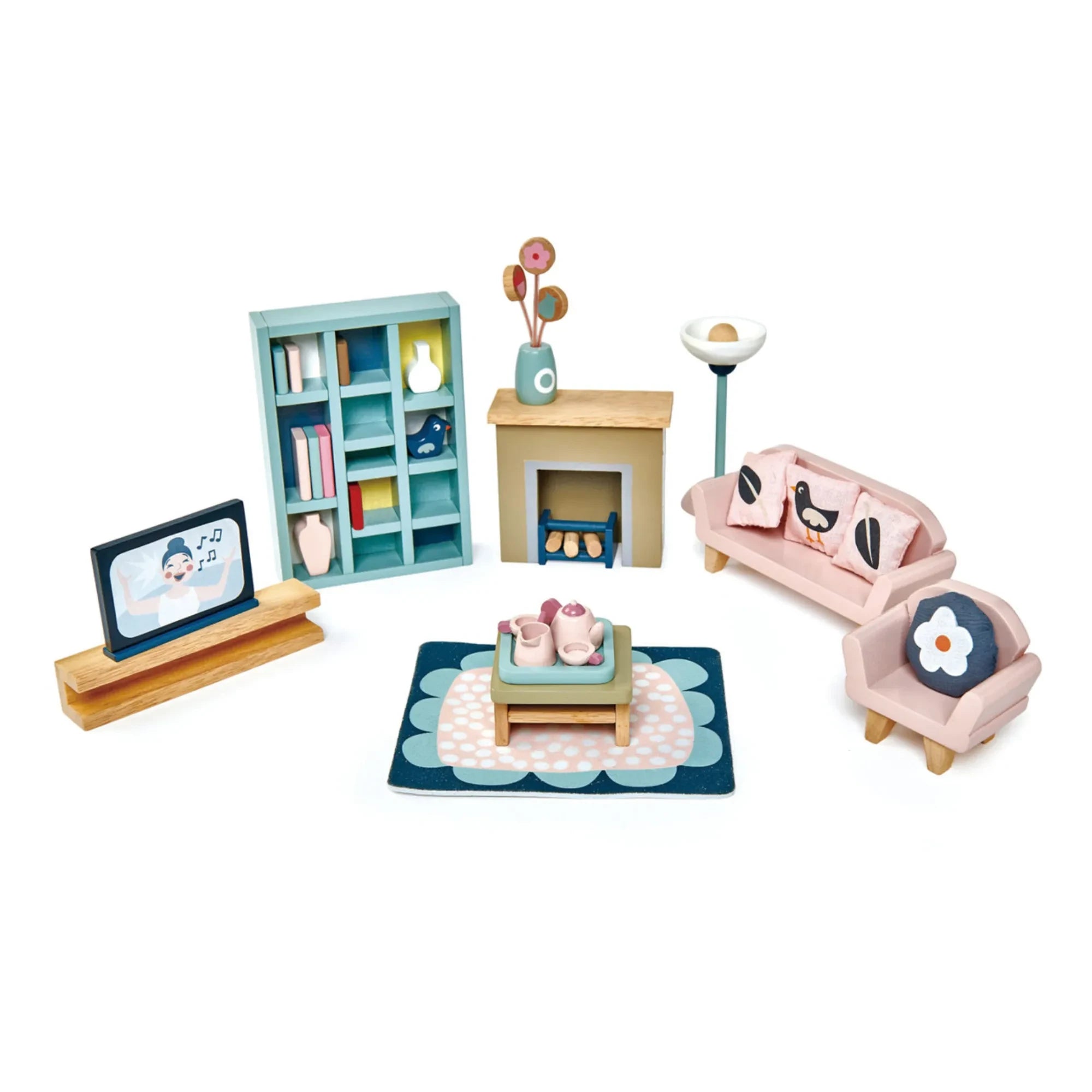 Tender Leaf Toys - Doll’s House Oturma Odası Mobilya Seti