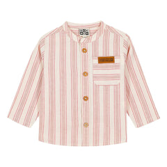 Bonton - Never Striped Bebek Gömleği | Krem