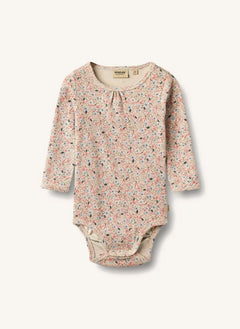 Wheat - Liv Fleuri organik pamuklu body | Açık Pembe