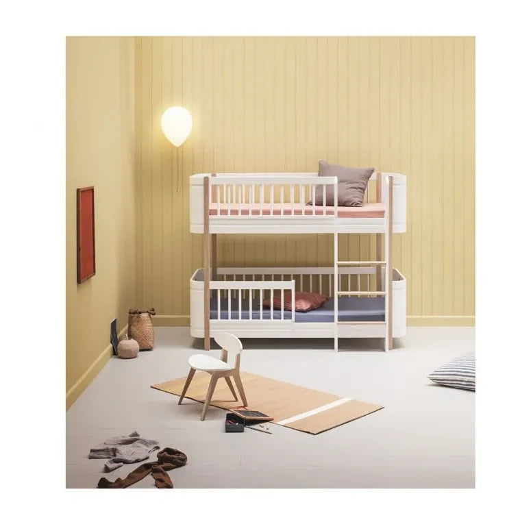 Oliver Furniture - Mini+ Dönüşüm Kiti, Alçak Karyoladan Alçak Ranza Yatağına | Beyaz
