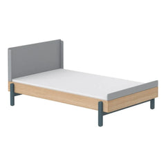 Flexa - Aşağı Yukarı Yatak Başlıklı Popsicle Meşe Yatak 120x200cm | Mavi