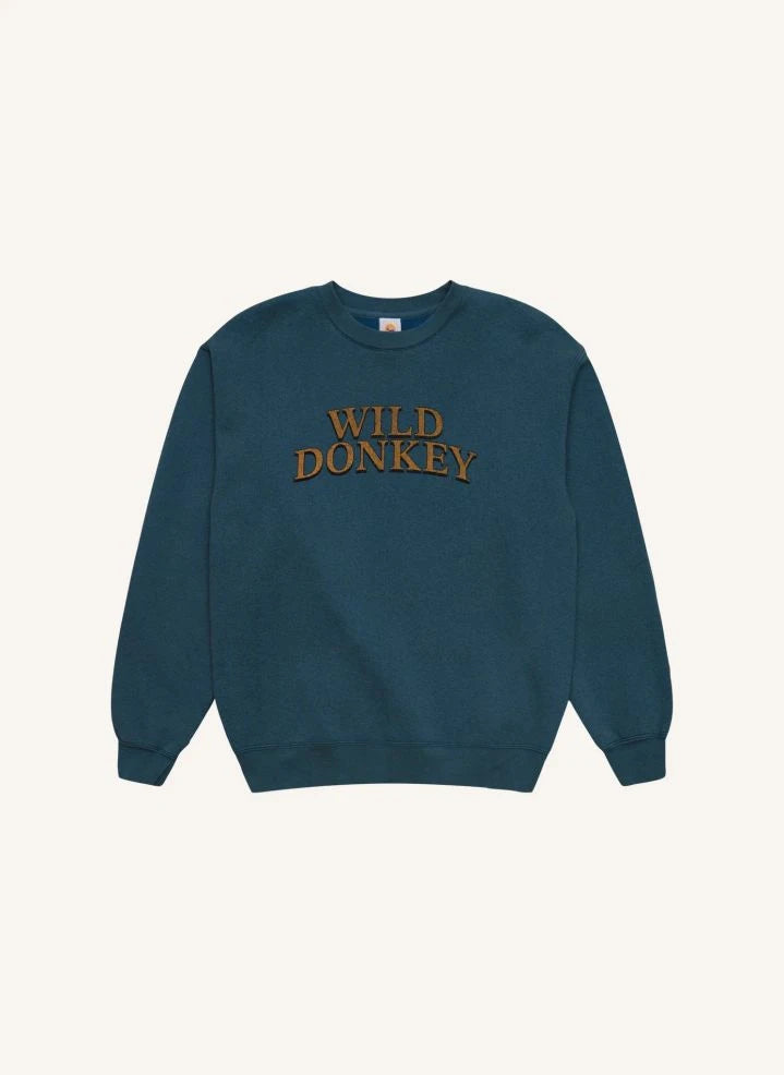Wild Donkey - Yün Ispanak Takımı Kazak | Açık Mavi