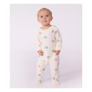 Petit Bateau - Sleep Well Sünger Kalp Pijamalar | Ekru