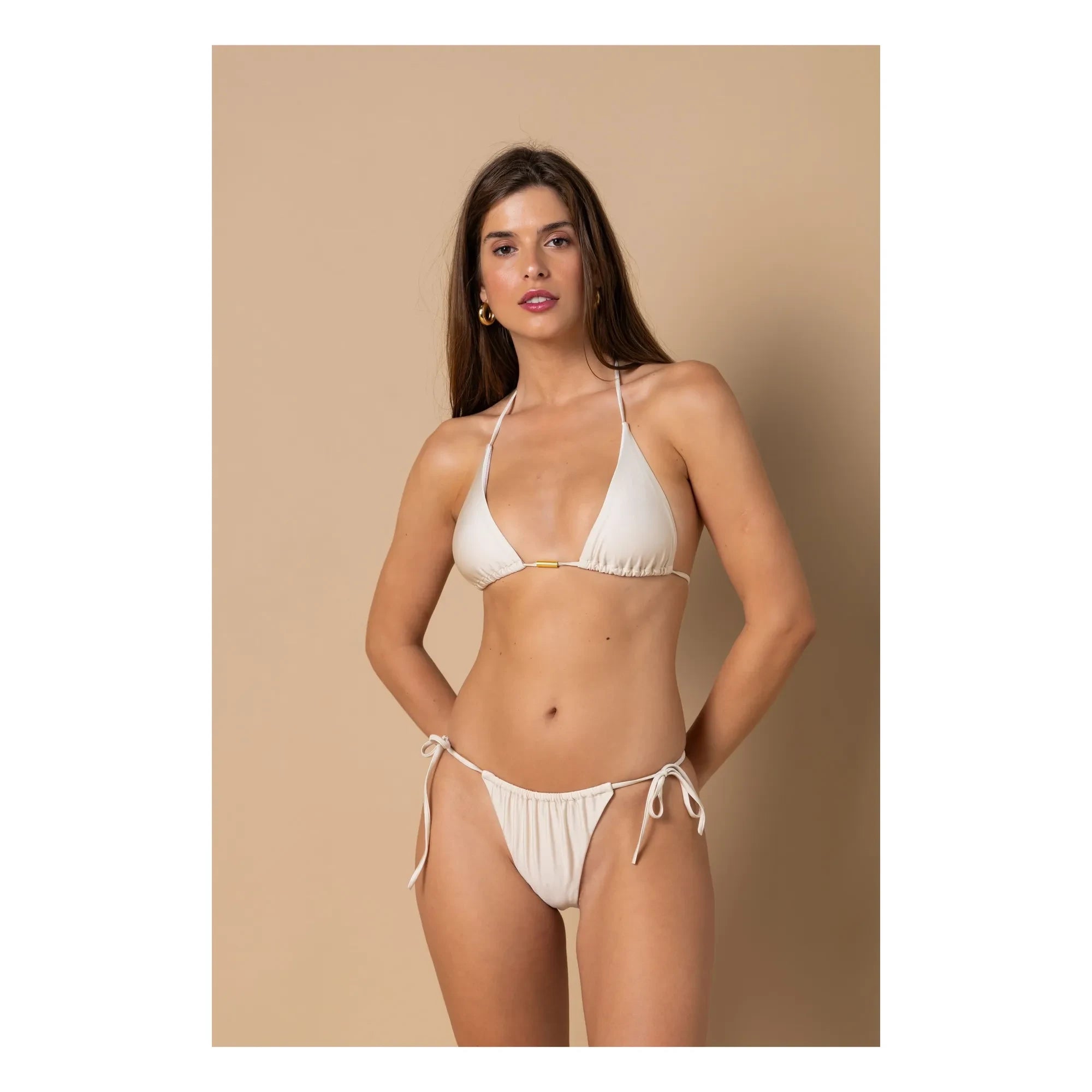 Alma Deia - Triangle Bikini Üstü Jenny | Kirli Beyaz