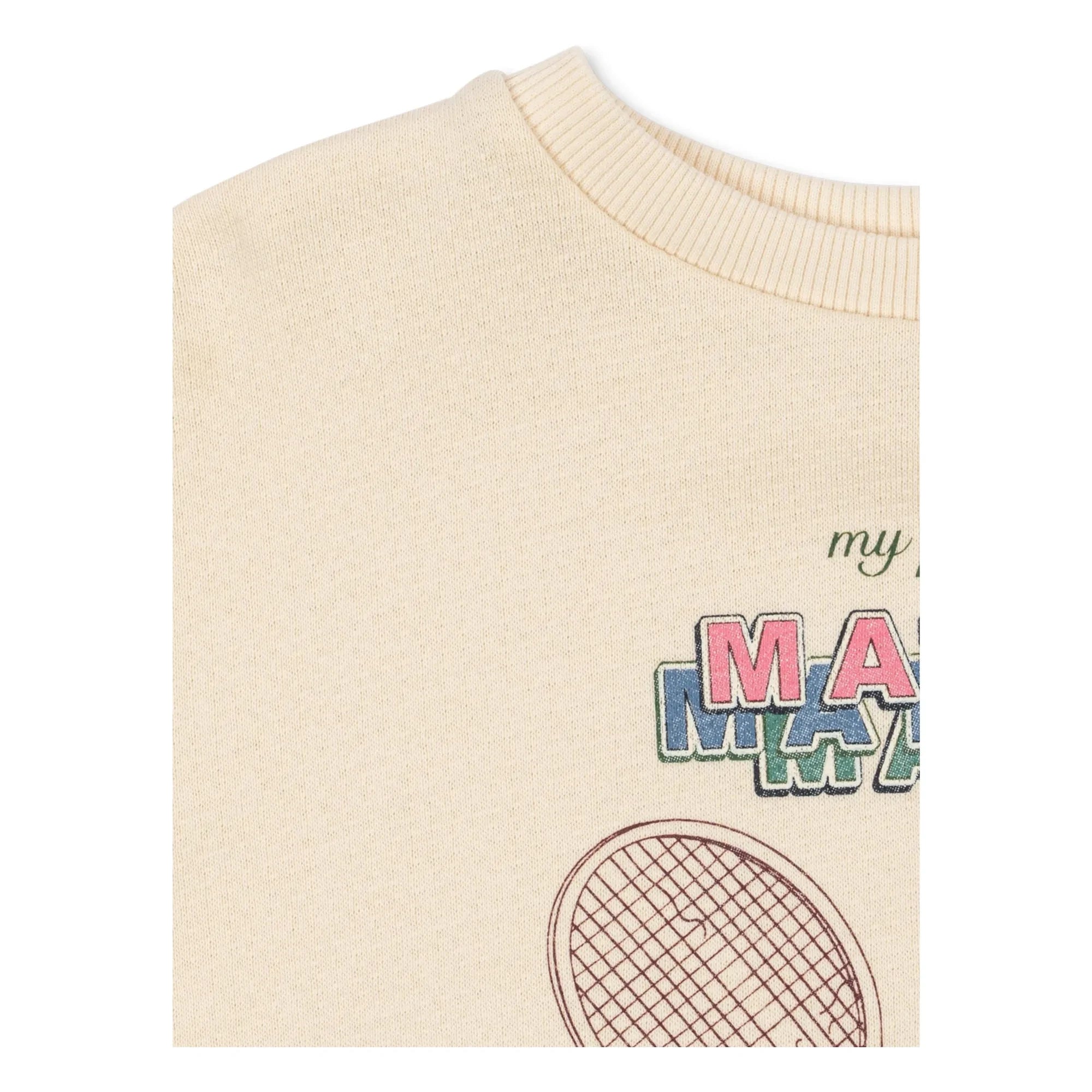 Konges Sløjd - Loupy Match organik pamuklu sweatshirt | Krem