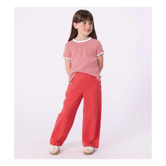 Petit Bateau - Fitilli Tişört | Kırmızı