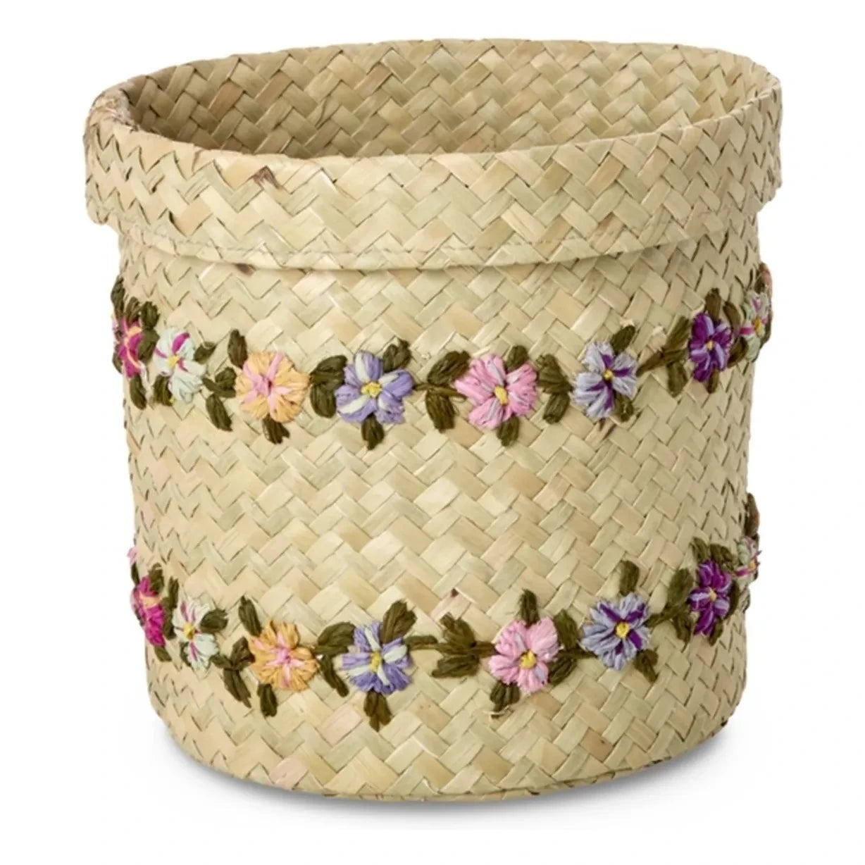 Rice - Rafya saklama sepeti Flowers