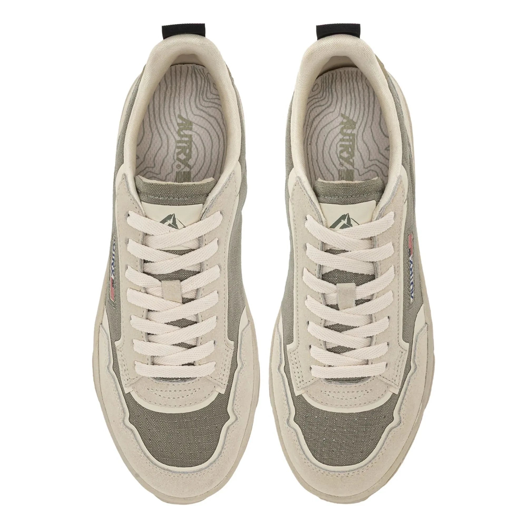 Autry - Wildplace Low Cordura ve Süet Sneakers | Açık haki
