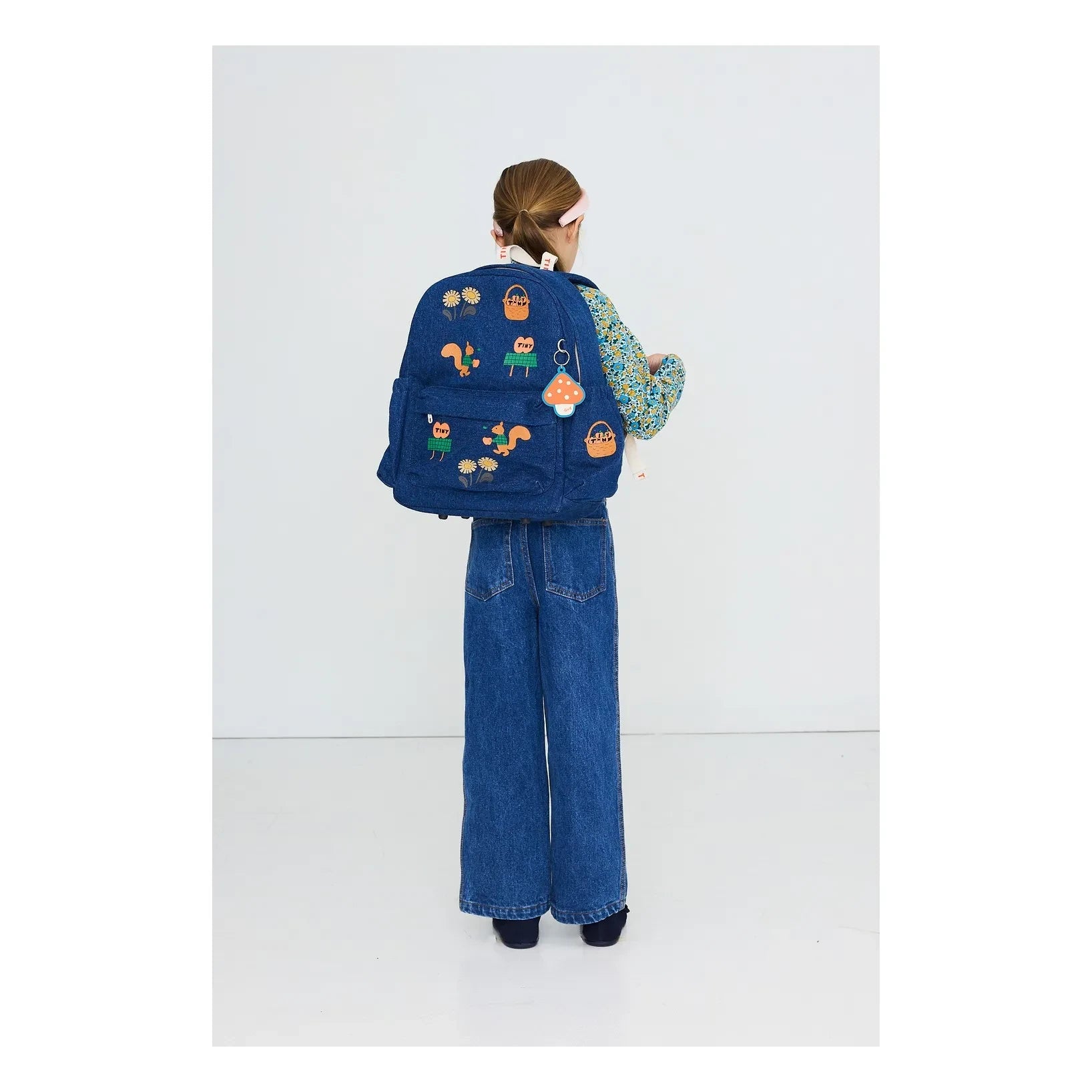 Tinycottons - Mavi Denim Sırt Çantası