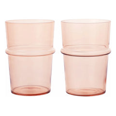 Ferm Living - Boya Glasses - 2'li Set | Framboise