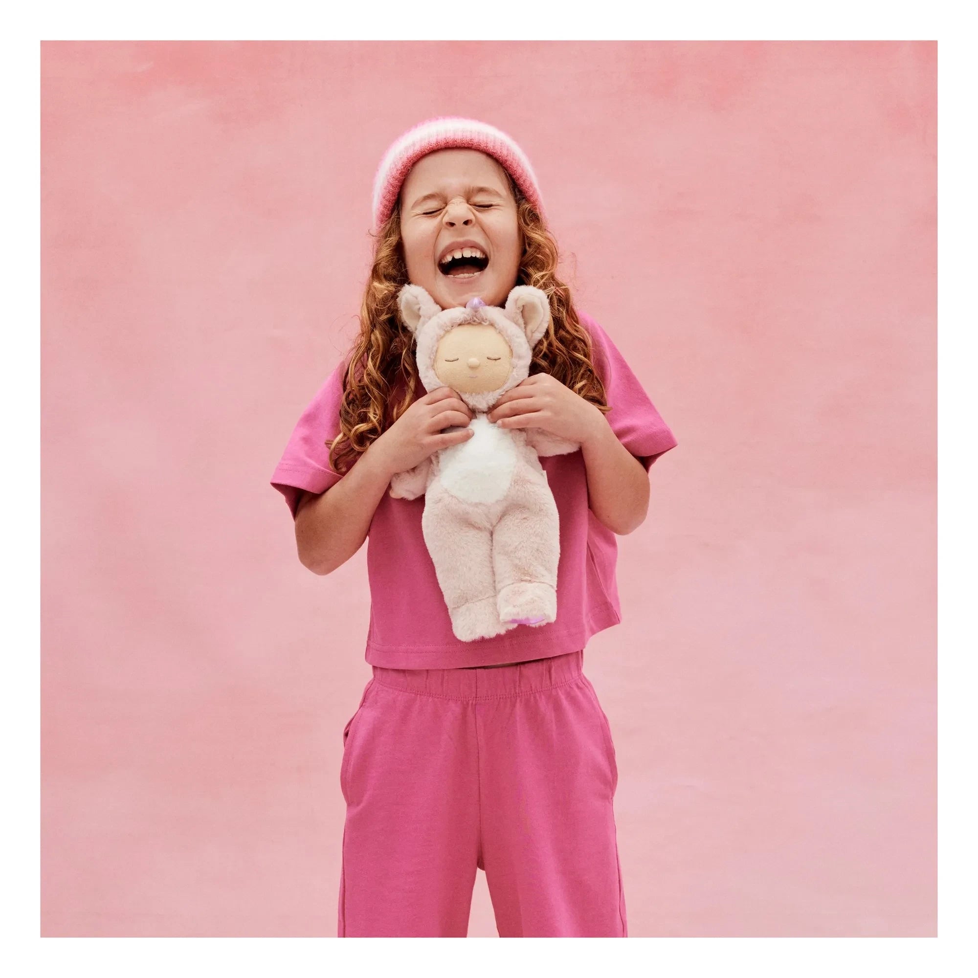 Olli Ella - Cozy Dinkum Unicorn Oyuncak Bebek | Pembe