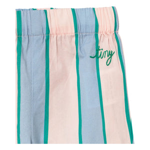 Tinycottons - Poplin Çizgili Pantolon | Pastel Pembe