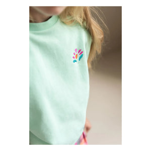 Jenest - Joey organik pamuklu kolsuz sweatshirt | Turkuaz