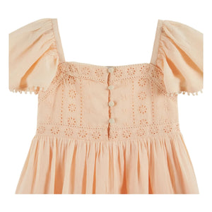 Emile et Ida - Broderie Anglaise Elbise | Kayısı