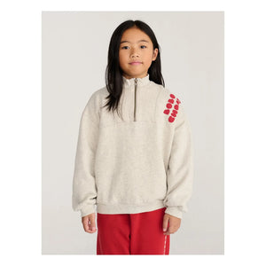 Bobo Choses - Bobo Choses Fermuarlı Sweatshirt Organik Pamuk | Heather Gri