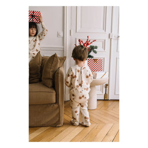 Studio Bohème - Tombul Noel organik pamuklu pijama | Ekru