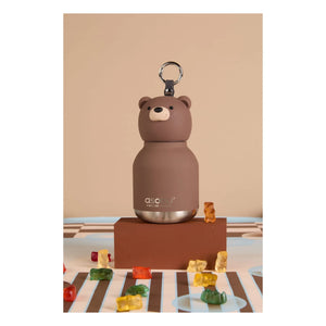 Asobu - Brown Bear paslanmaz çelik mini matara | Brown