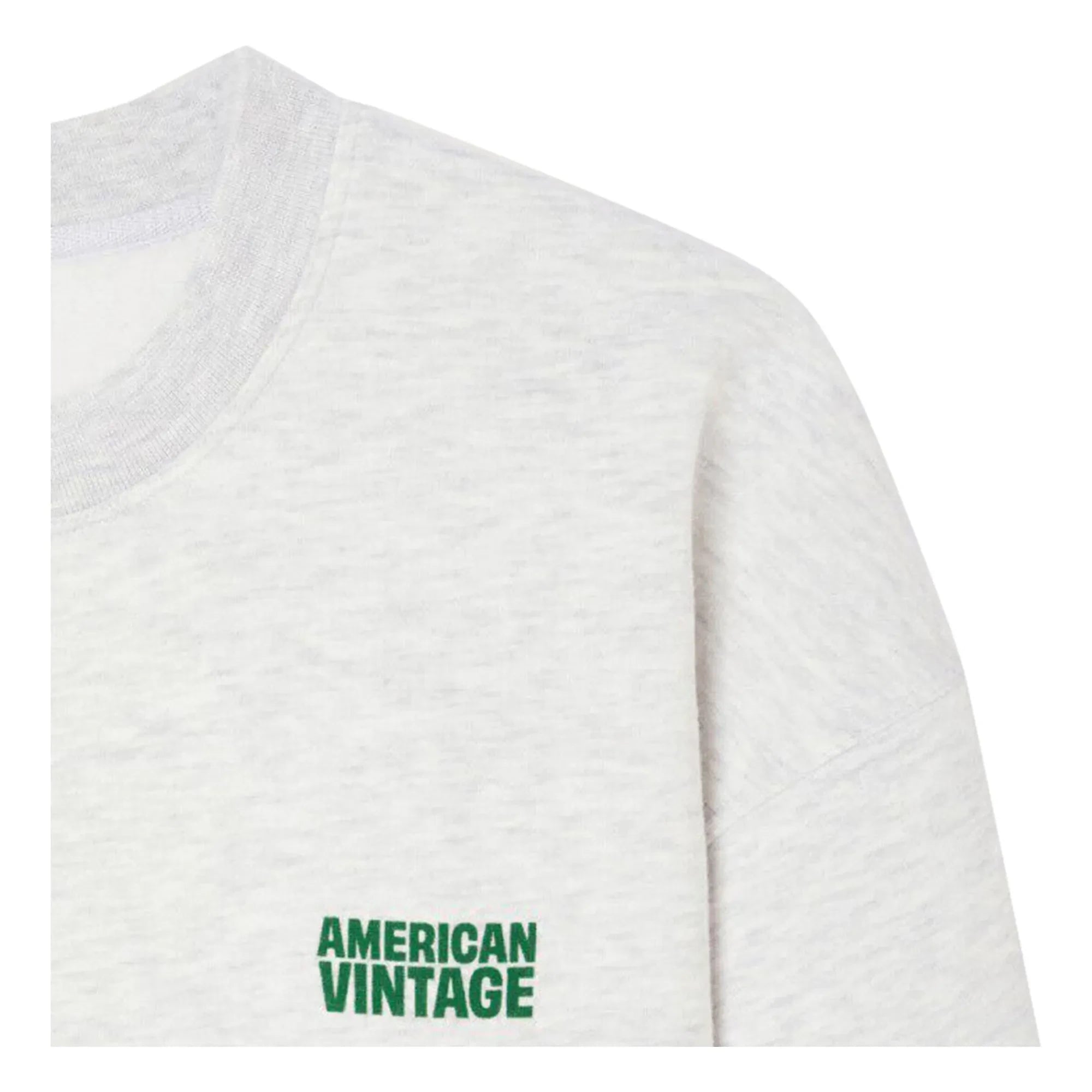 American Vintage - Baptown sweatshirt | Gri melanj