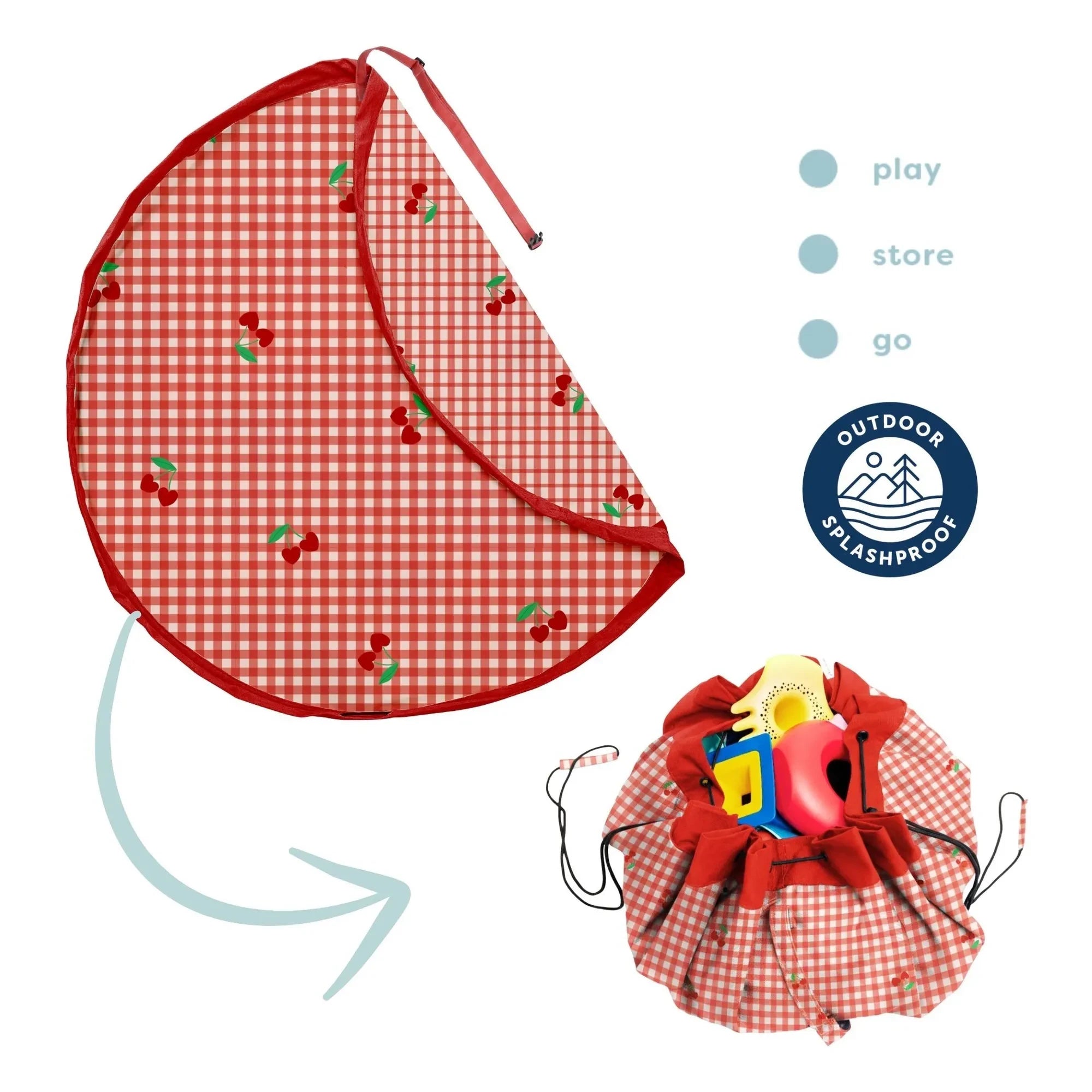 Play and Go - Noomad Outdoor Play Bag / Mat - Piknik | Kırmızı