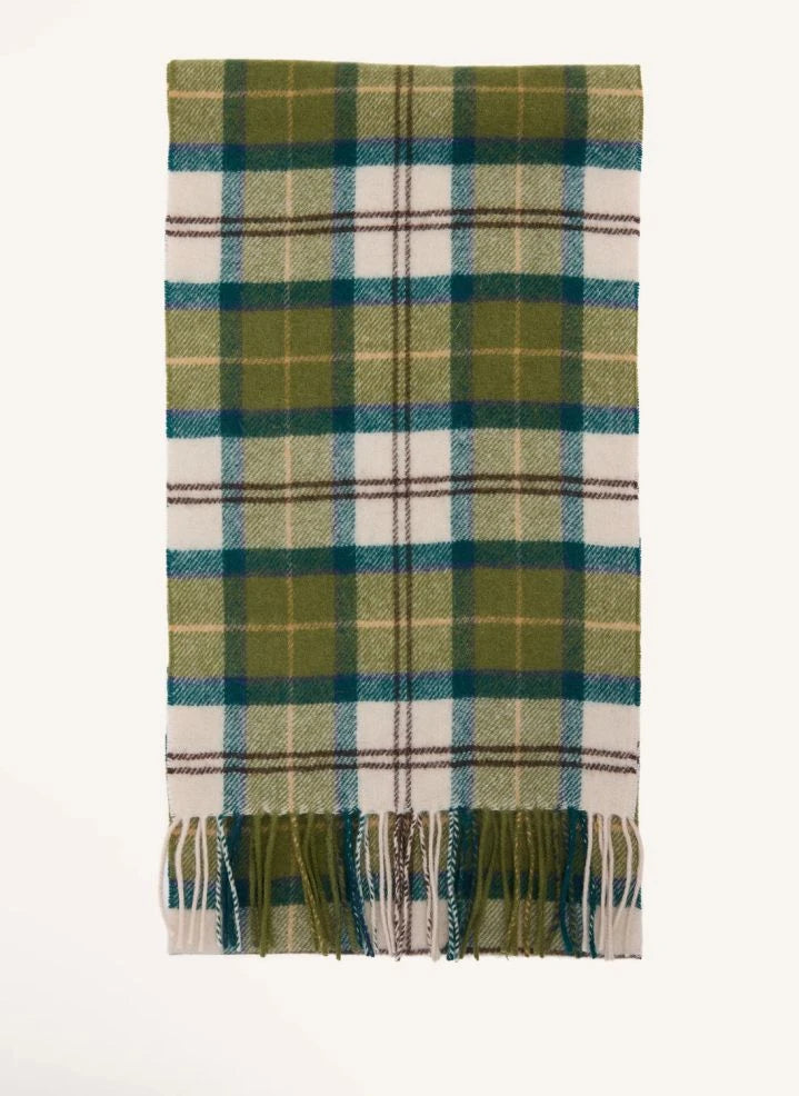 Barbour - Yün Tartan Şal | Heather Green